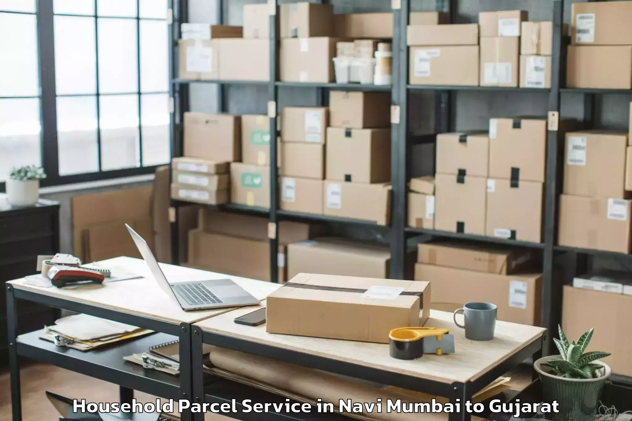 Hassle-Free Navi Mumbai to Lunawada Household Parcel